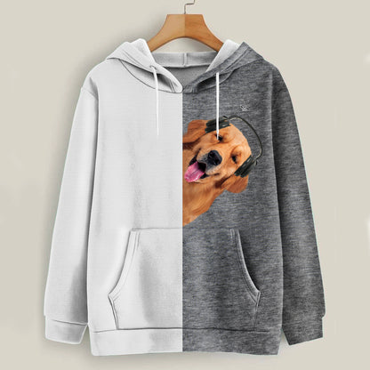 Funny Happy Time - Golden Retriever Hoodie V2