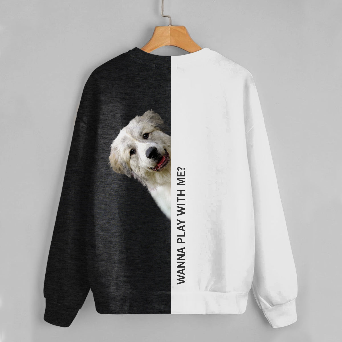 Lustige glückliche Zeit – Great Pyrenees Sweatshirt V1