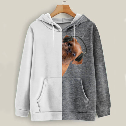 Funny Happy Time - Griffon Bruxellois Hoodie V2