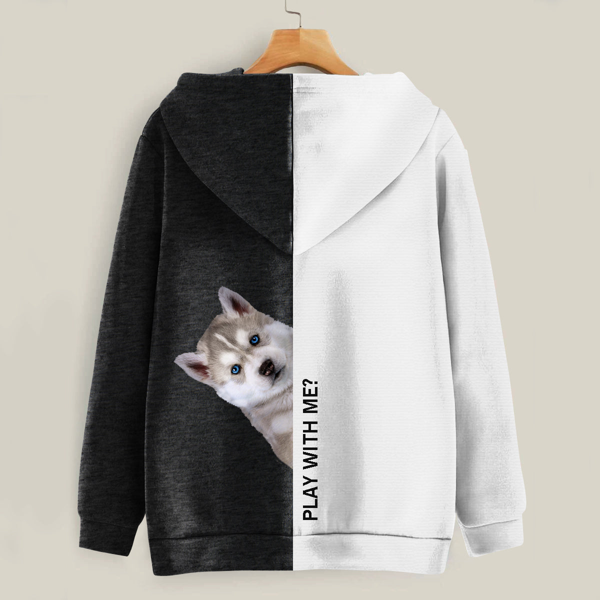 Lustige glückliche Zeit - Husky Hoodie V2