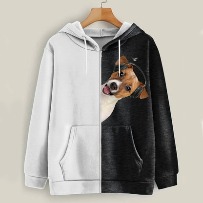 Funny Happy Time - Jack Russell Terrier Hoodie V2