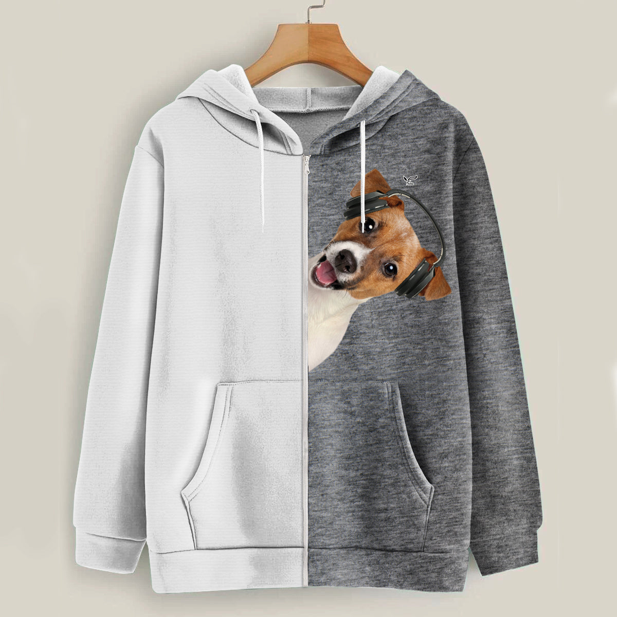 Funny Happy Time - Jack Russell Terrier Hoodie V2