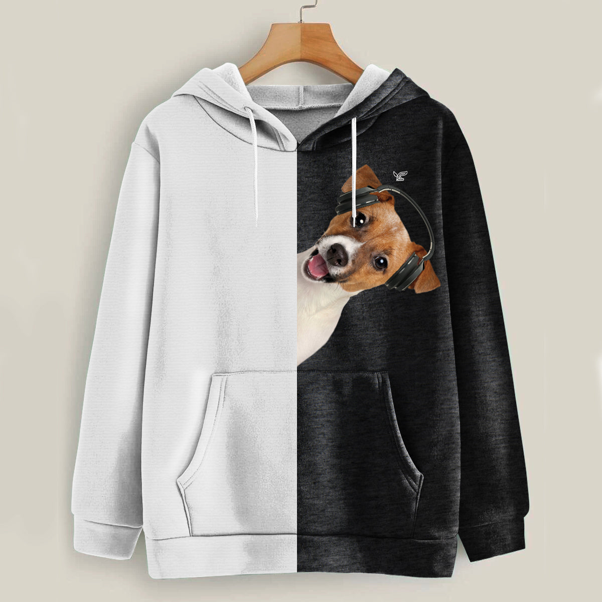 Funny Happy Time - Jack Russell Terrier Hoodie V2