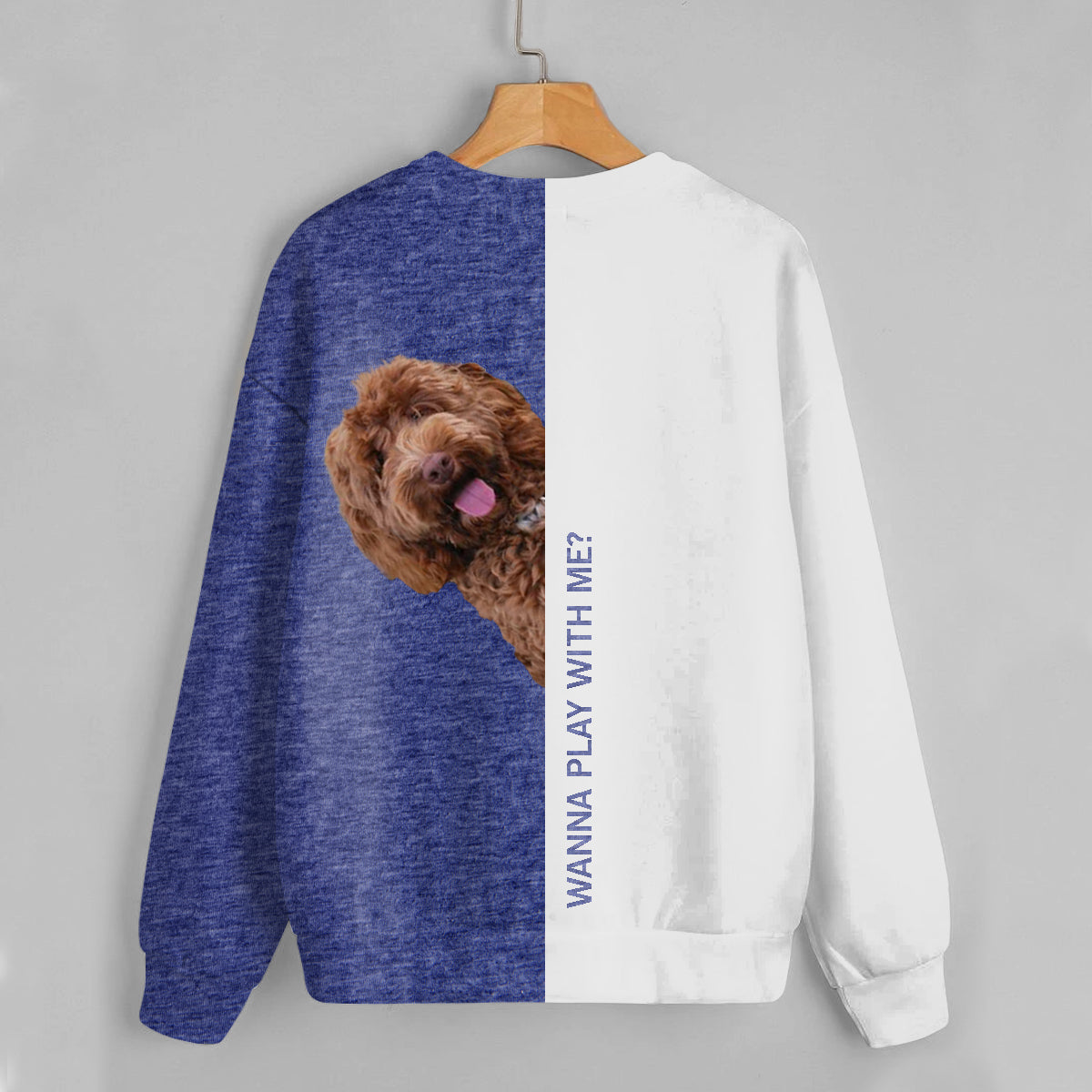 Funny Happy Time - Sweat-shirt Labradoodle V1