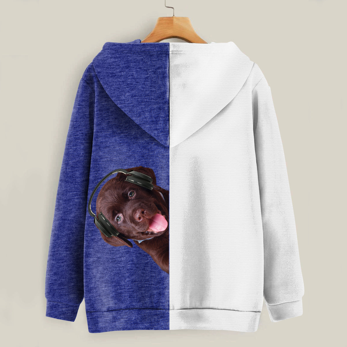 Funny Happy Time - Labrador Hoodie V4