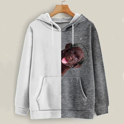 Funny Happy Time - Labrador Hoodie V4