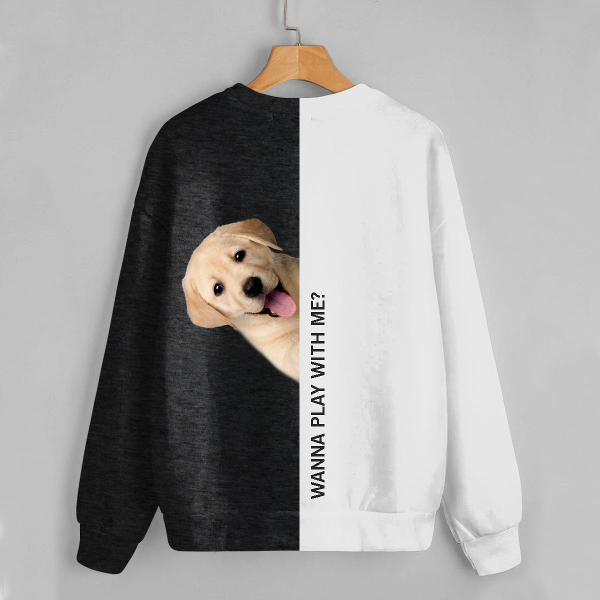 Funny Happy Time - Sweat-shirt Labrador V1