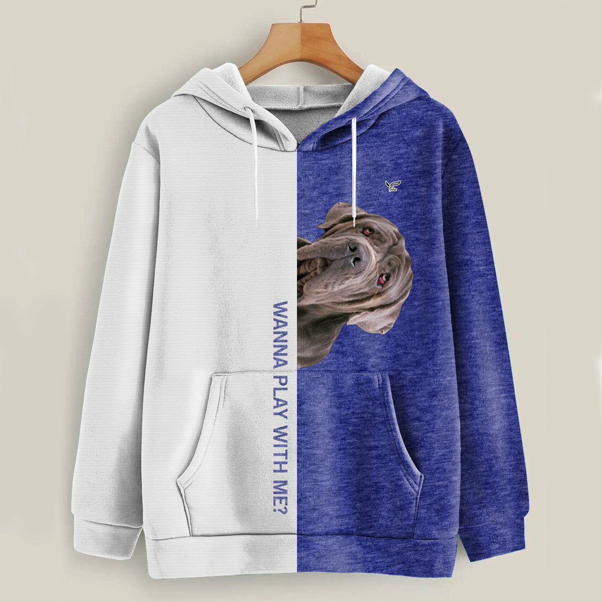 Funny Happy Time - Sweat à capuche Mastiff napolitain V1