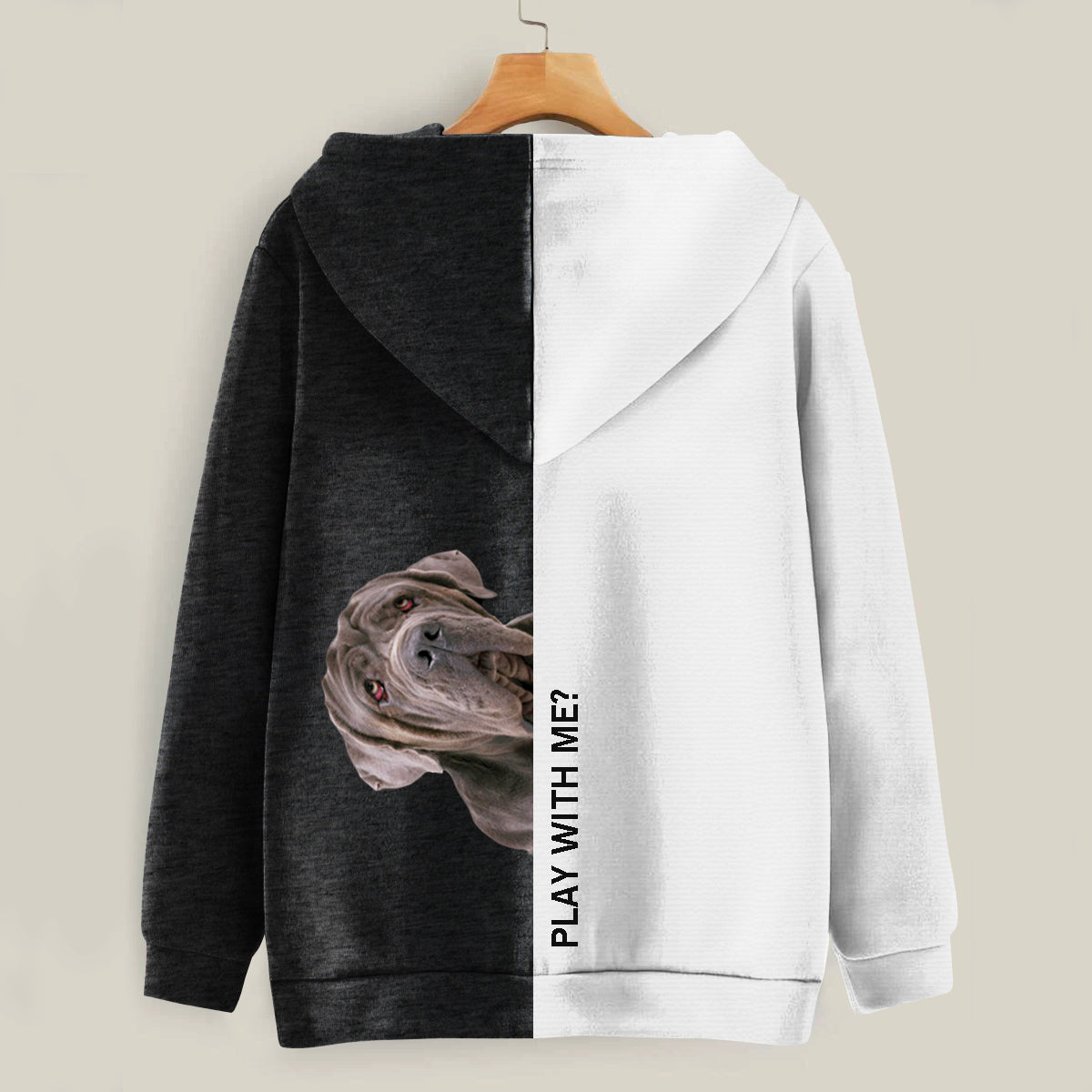 Funny Happy Time - Sweat à capuche Mastiff napolitain V1