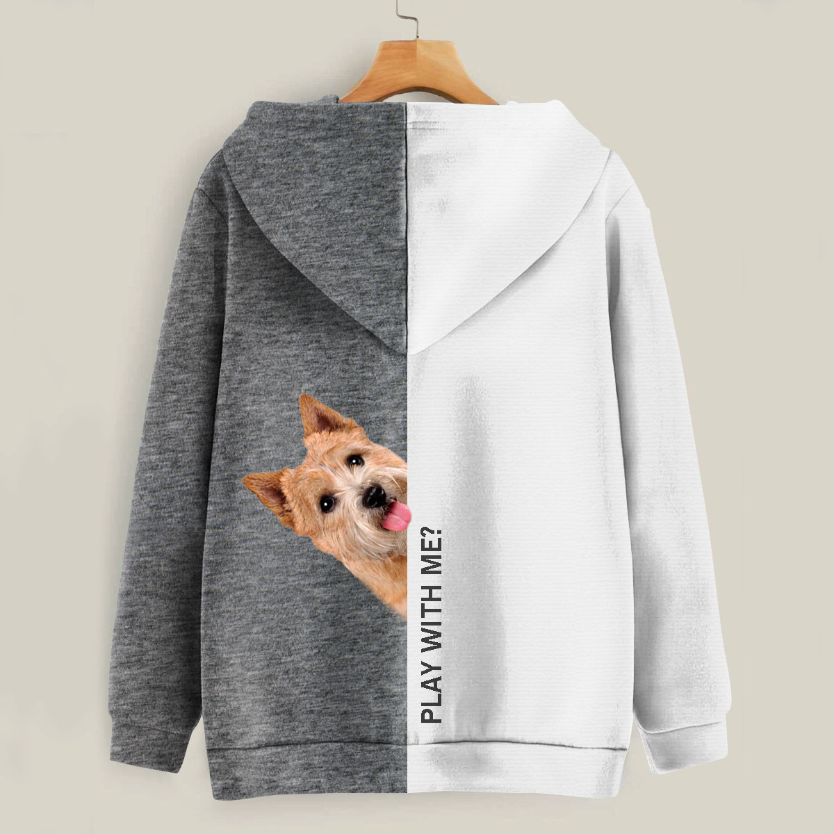 Lustige glückliche Zeit - Norwich Terrier Hoodie V1