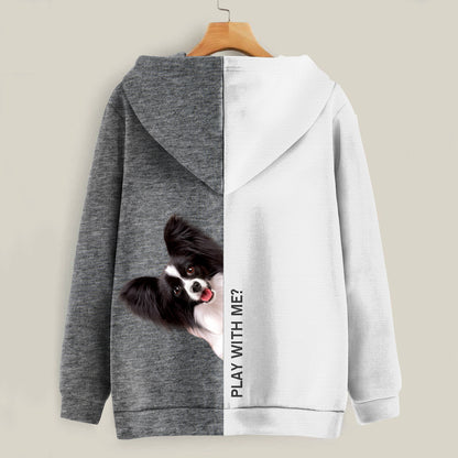 Lustige glückliche Zeit - Papillon Hoodie V2