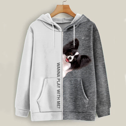 Funny Happy Time - Papillon Hoodie V2