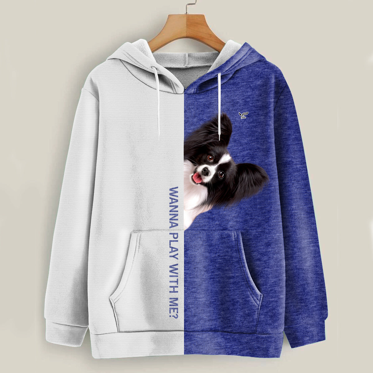 Lustige glückliche Zeit - Papillon Hoodie V2