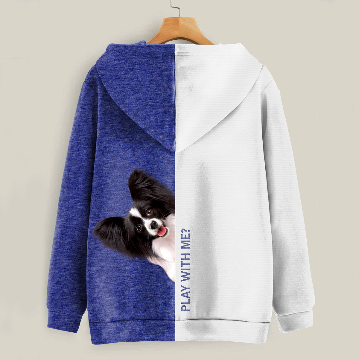 Lustige glückliche Zeit - Papillon Hoodie V2