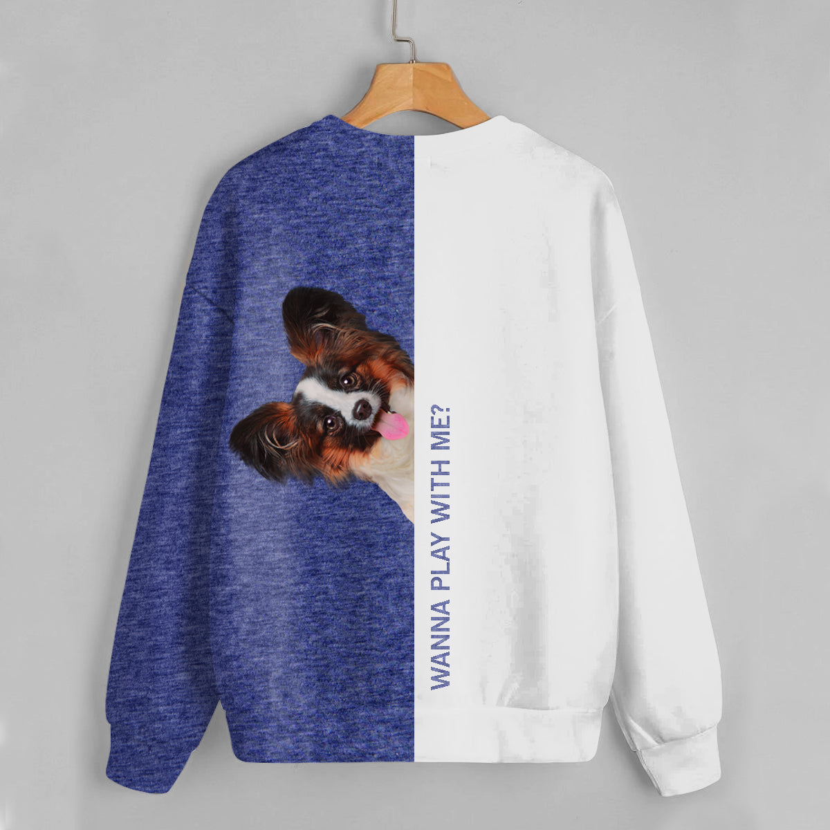 Lustige glückliche Zeit - Papillon Sweatshirt V1