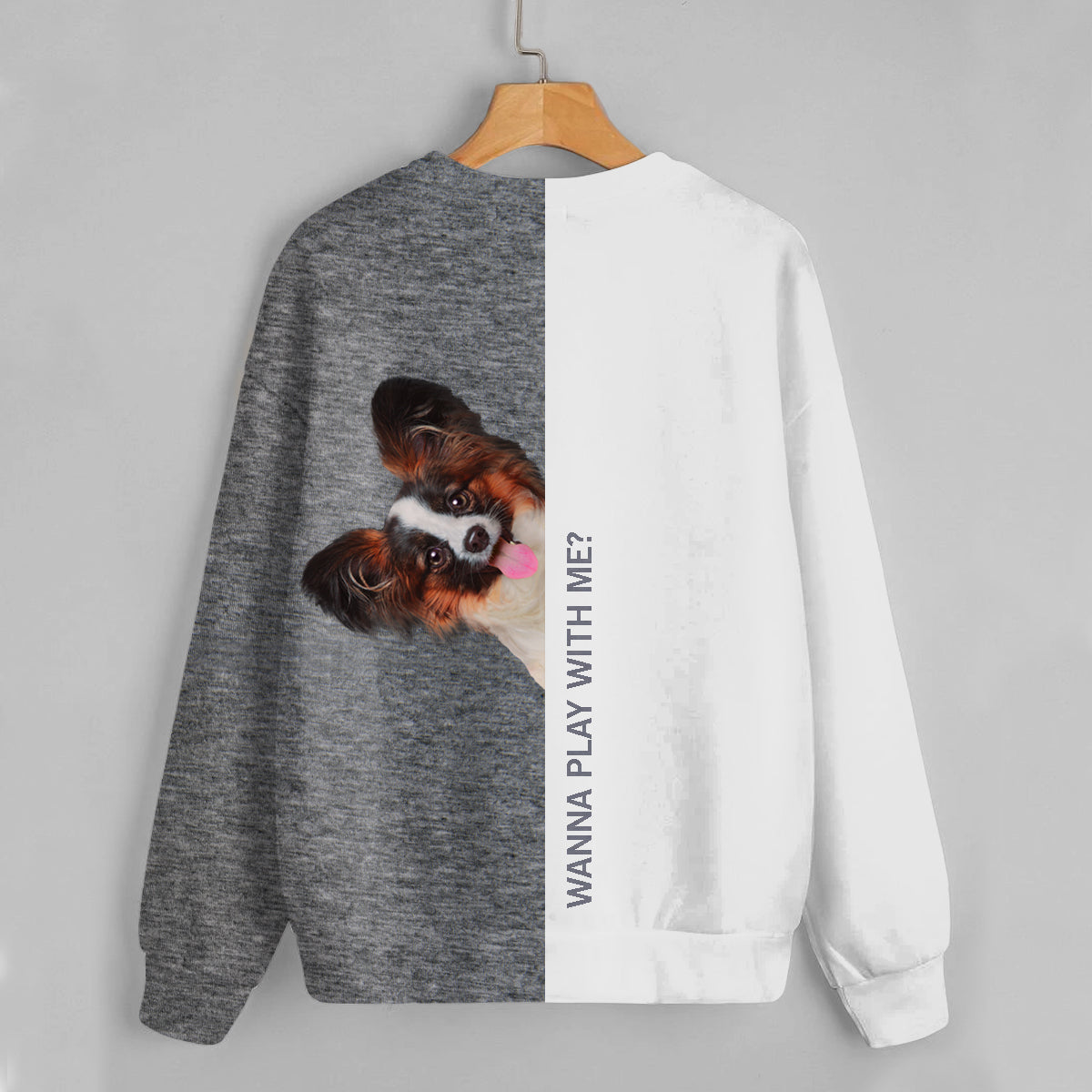 Lustige glückliche Zeit - Papillon Sweatshirt V1