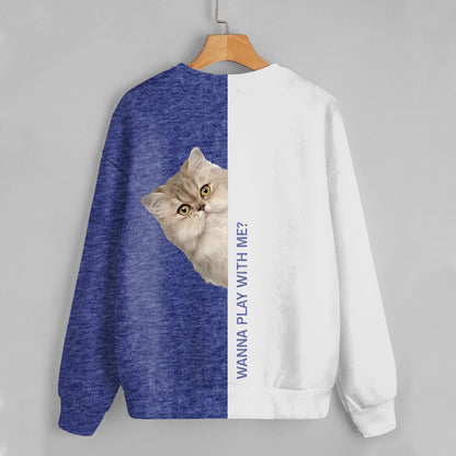 Funny Happy Time - Persian Cat Sweatshirt V1