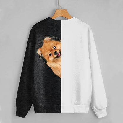 Funny Happy Time - Pomeranian Sweatshirt V2