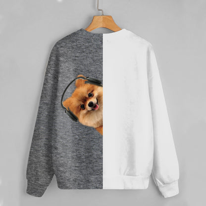 Funny Happy Time - Pomeranian Sweatshirt V3