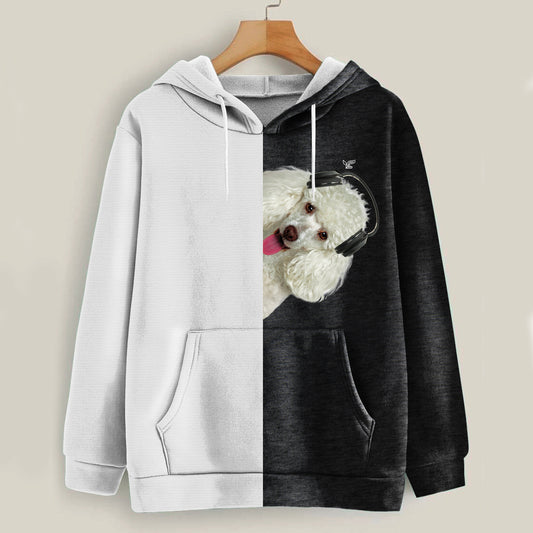 Funny Happy Time - Poodle Hoodie V4
