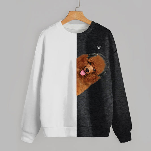 Funny Happy Time - Sweat-shirt Caniche V5
