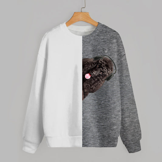 Funny Happy Time - Sweat-shirt Caniche V6
