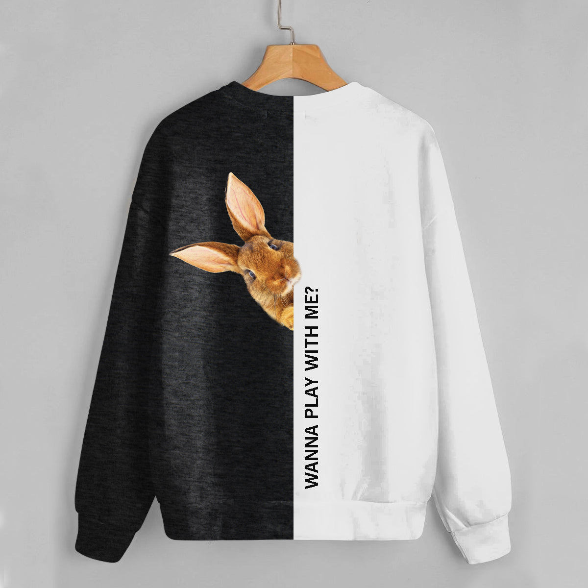 Lustige glückliche Zeit - Kaninchen-Sweatshirt V1