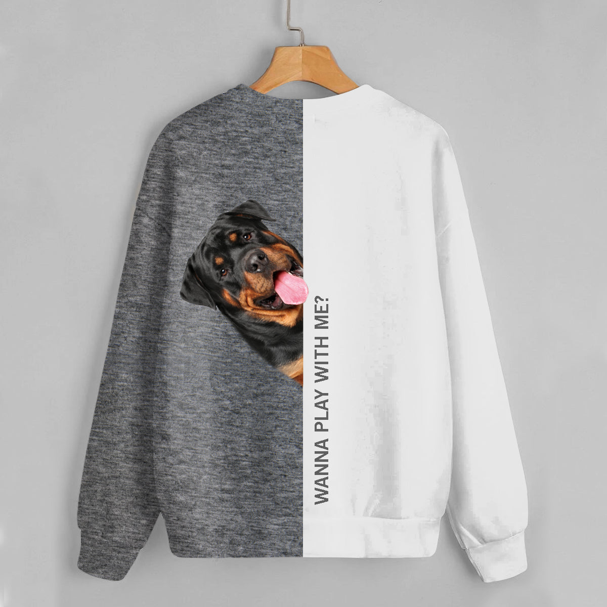 Funny Happy Time - Sweat-shirt Rottweiler V1