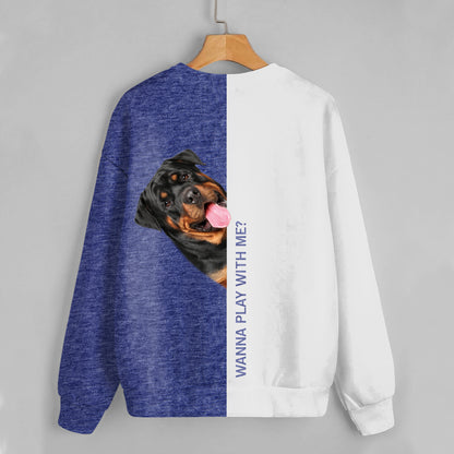 Funny Happy Time - Sweat-shirt Rottweiler V1
