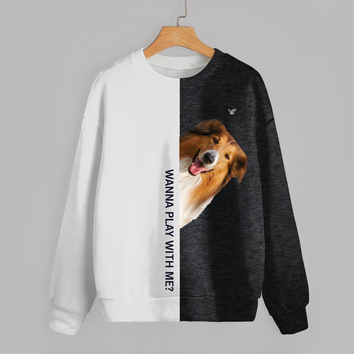 Funny Happy Time - Sweat-shirt Rough Collie V1