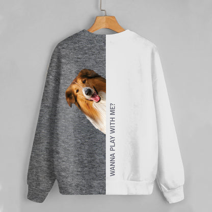 Funny Happy Time - Sweat-shirt Rough Collie V1