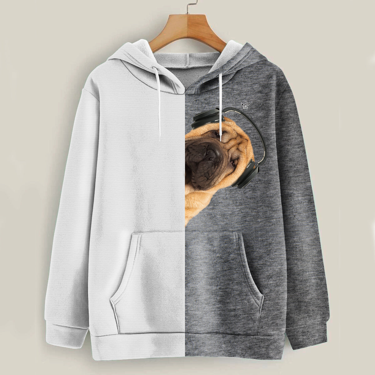 Funny Happy Time - Shar Pei Hoodie V3