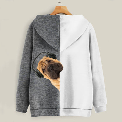 Funny Happy Time - Shar Pei Hoodie V3