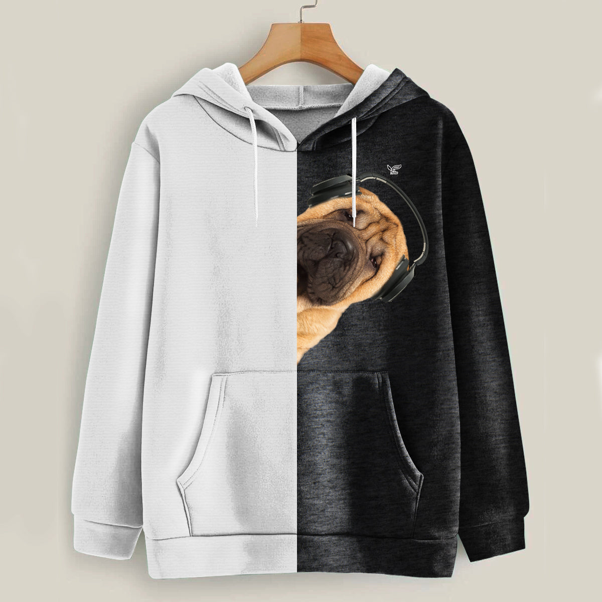 Funny Happy Time - Shar Pei Hoodie V3