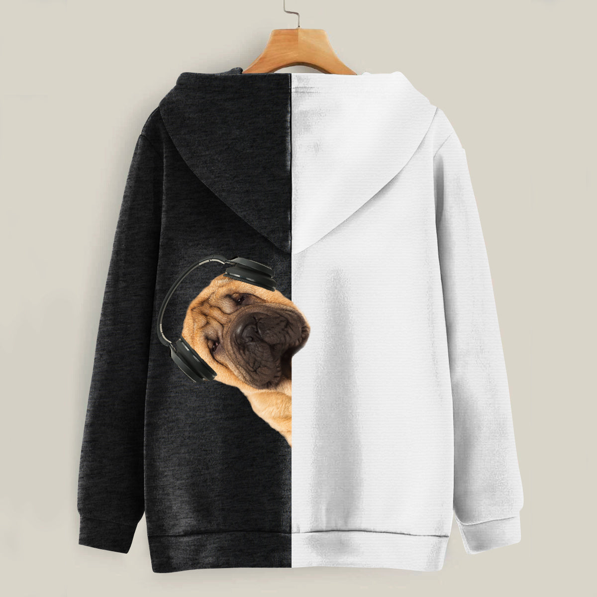 Funny Happy Time - Shar Pei Hoodie V3