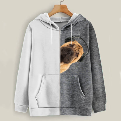 Funny Happy Time - Shar Pei Hoodie V3