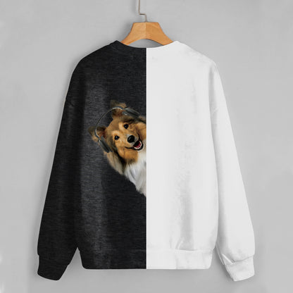 Lustige glückliche Zeit – Shetland-Schäferhund-Sweatshirt V2