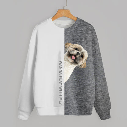 Lustige glückliche Zeit - Shih Tzu Sweatshirt V1