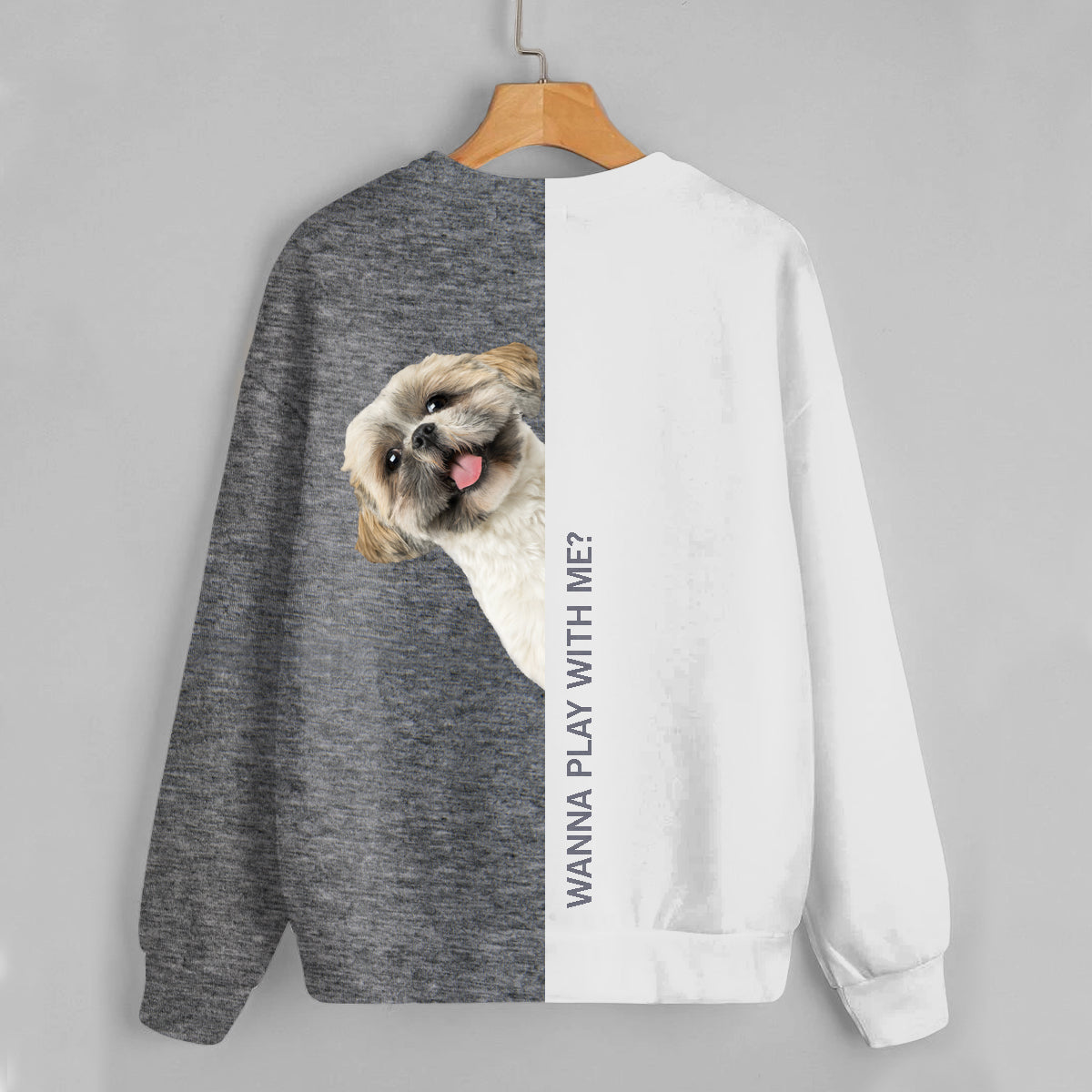 Funny Happy Time - Shih Tzu Sweatshirt V1