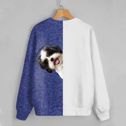 Funny Happy Time - Sweat-shirt Shih Tzu V5