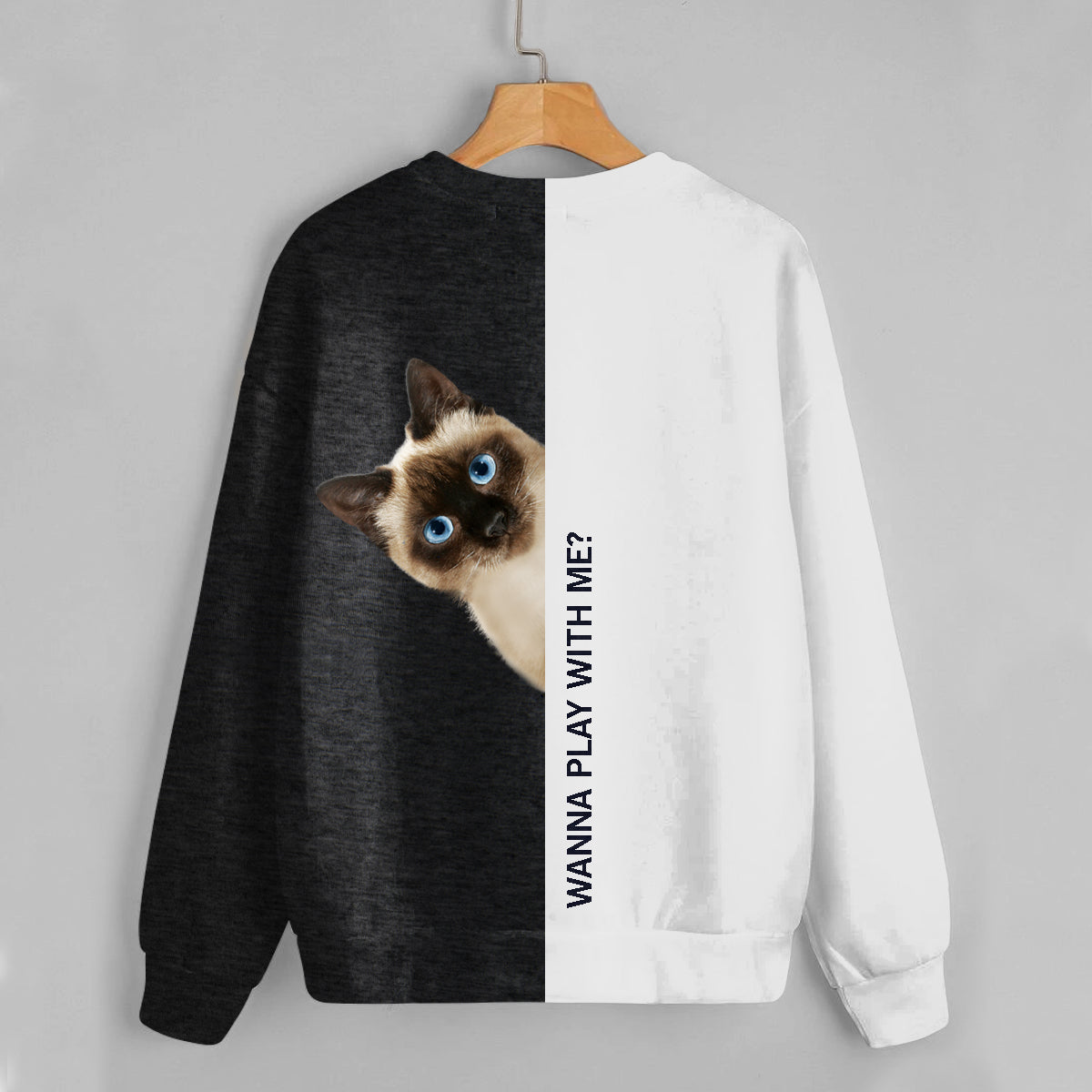 Lustige glückliche Zeit – Siamkatze Sweatshirt V1