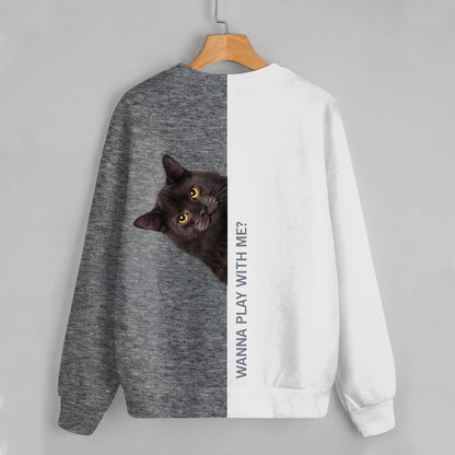 Lustige glückliche Zeit - Sibirisches Katzen-Sweatshirt V1