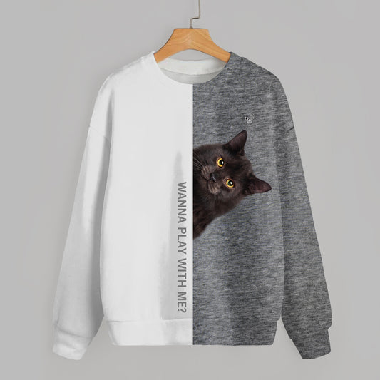 Lustige glückliche Zeit - Sibirisches Katzen-Sweatshirt V1