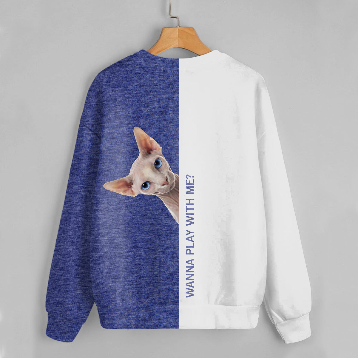 Lustige glückliche Zeit – Sphynx-Katzen-Sweatshirt V1