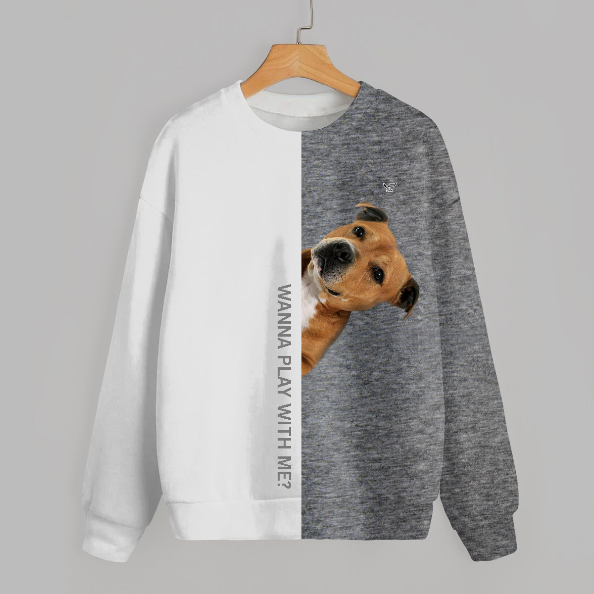 Lustige glückliche Zeit – Staffordshire Bull Terrier Sweatshirt V1