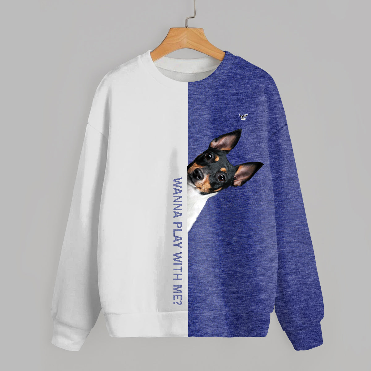 Funny Happy Time - Sweat-shirt Toy Fox Terrier V1