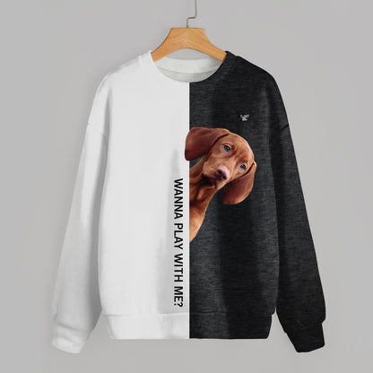 Funny Happy Time - Vizsla Sweatshirt V1