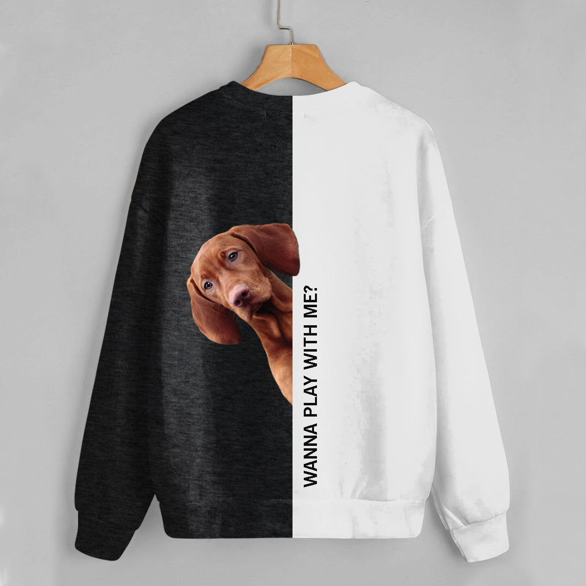 Funny Happy Time - Vizsla Sweatshirt V1