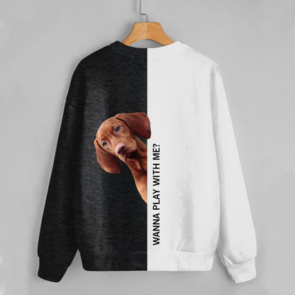 Funny Happy Time - Vizsla Sweatshirt V1