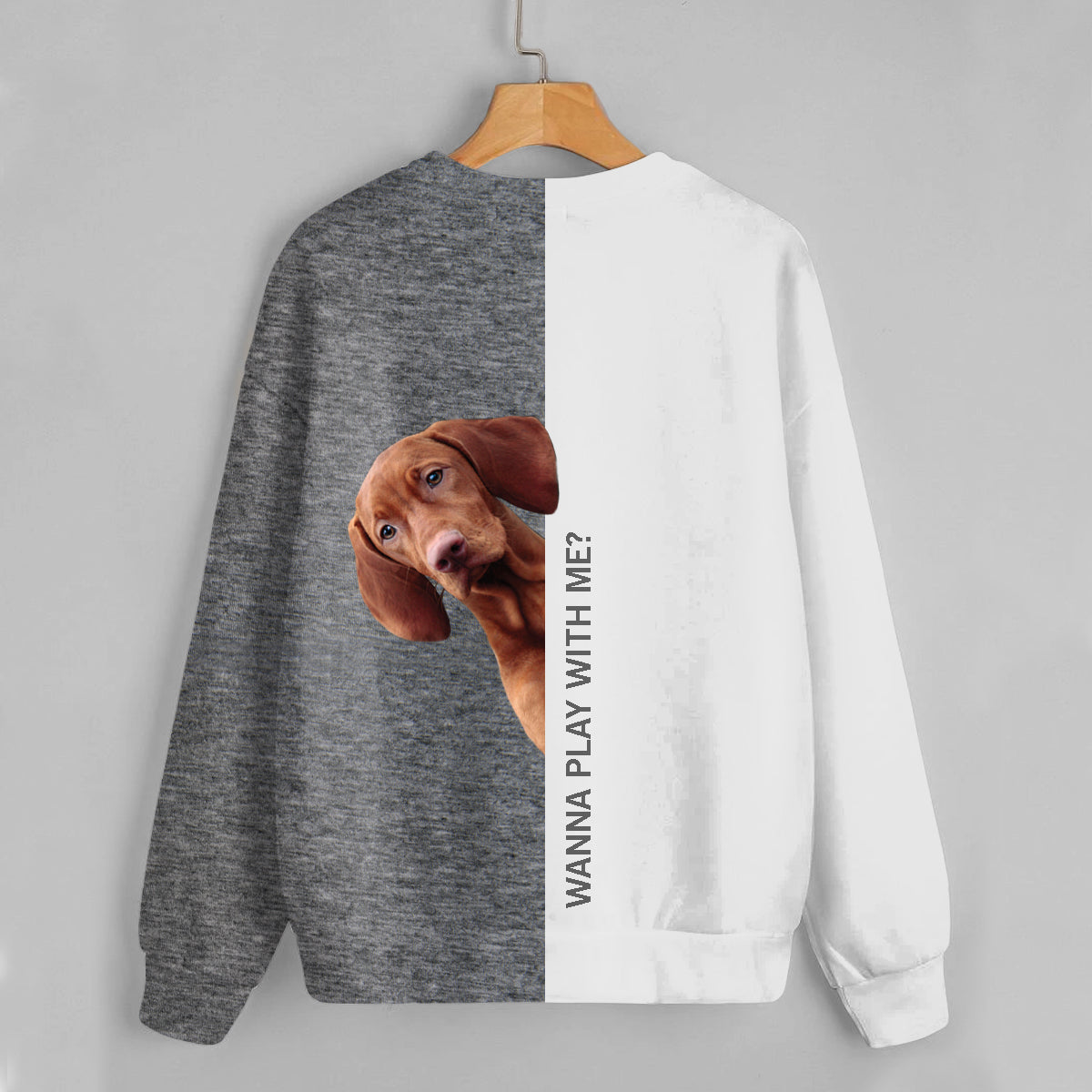 Funny Happy Time - Vizsla Sweatshirt V1